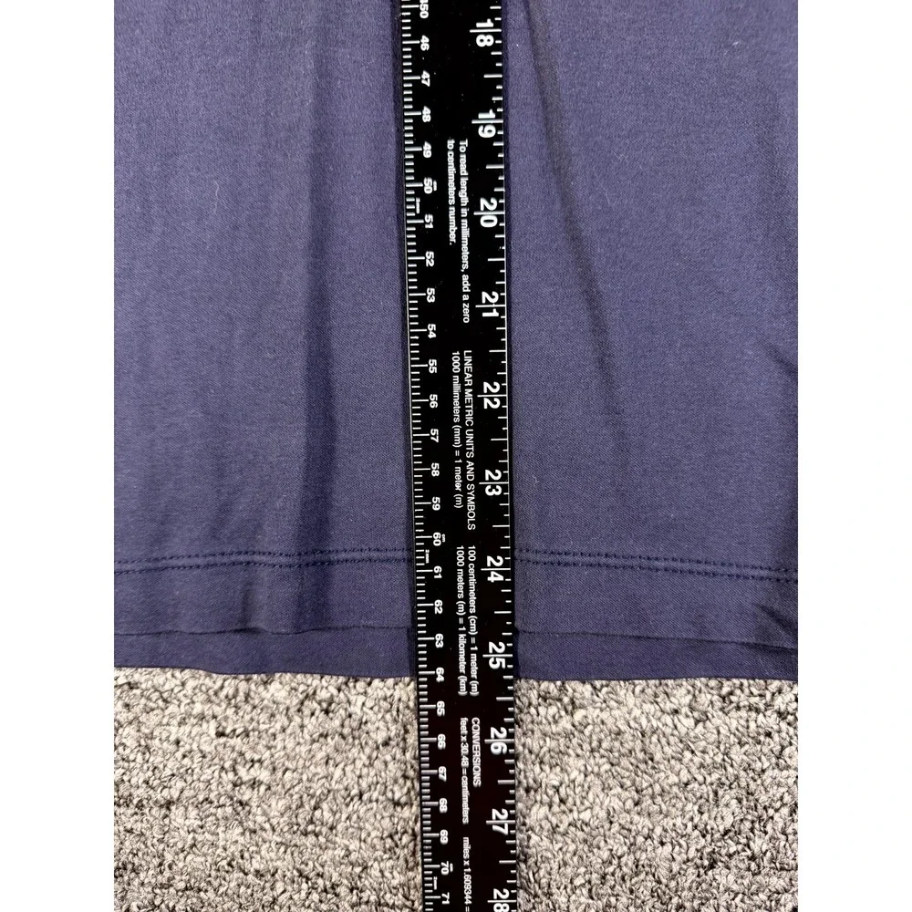 Banana Republic Luxe Touch Performance Polo Shirt Mens Medium Navy Blue Golf